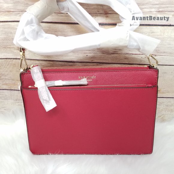 Kate Spade New Cameron Zip Crossbody Rosso Red